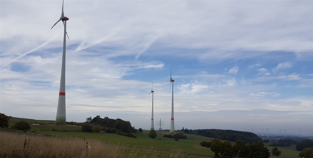 Wind farm documented by photogrammetry