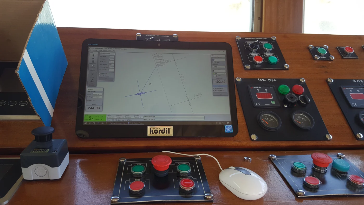 Kordil Navigation Pro operatör konsolu saha kurulumu