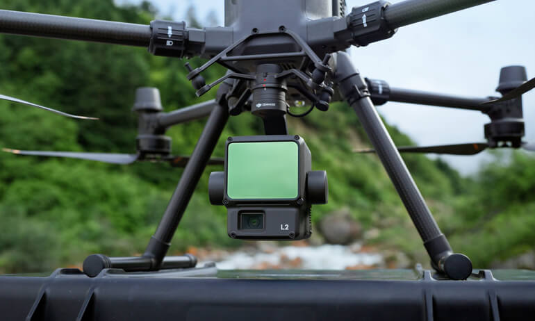 DJI Matrice 350 RTK üzerinde Zenmuse L2 LiDAR