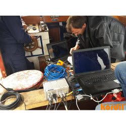 Saha çalışması için hazırlanmış ölçüm cihazları ve elektronik ekipman