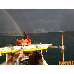 Çalışma sahasında ekskavatör veya tarama ekipmanı
