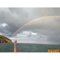 Saha ölçümleri sırasında ölçmeci ve jeodezik cihaz