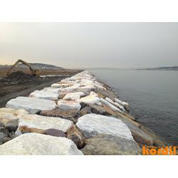 Taş tahkimat ve kıyı koruma çalışmaları