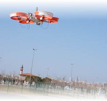 Uçuş halindeki ölçüm dronu