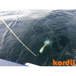 Ölçüm sırasında çekilen deniz manyetometresi