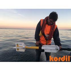 Deniz manyetometresinin suya indirilmek üzere hazırlanması
