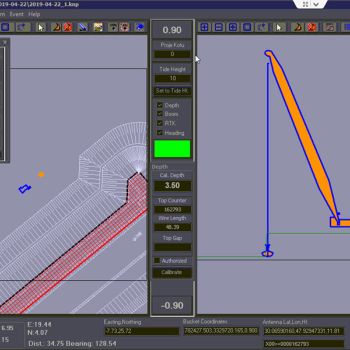 Makine geometrisini ve yönlendirmeyi gösteren Kordil konumlandırma yazılımı