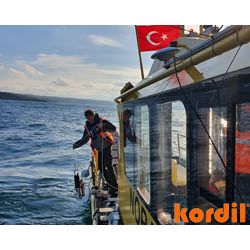 Oşinografik cihaz hazırlığı ve suya indirme çalışması
