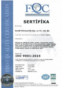 ISO 9001 2015 TR yönetim belgesi