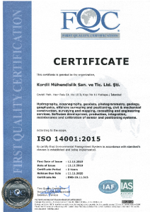 ISO 14001 2015 EN yönetim belgesi