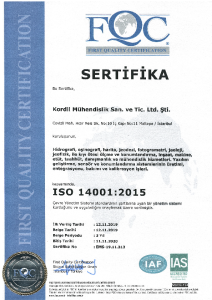 ISO 14001 2015 TR yönetim belgesi