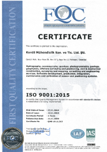 ISO 9001 2015 EN yönetim belgesi